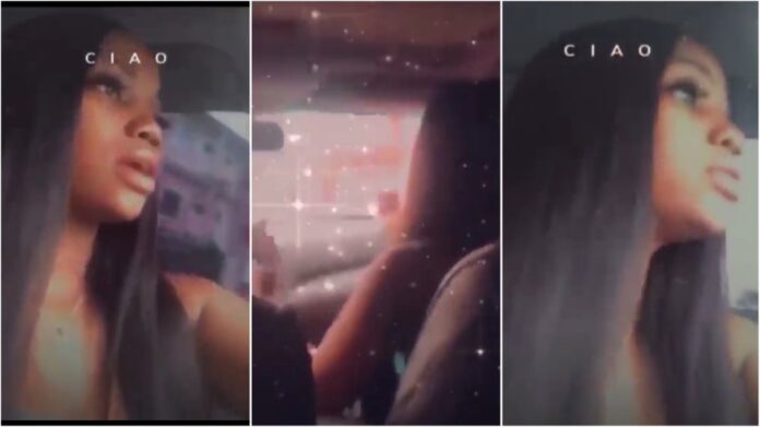 Lady shows how some girls fake driving for social media views [Watch]