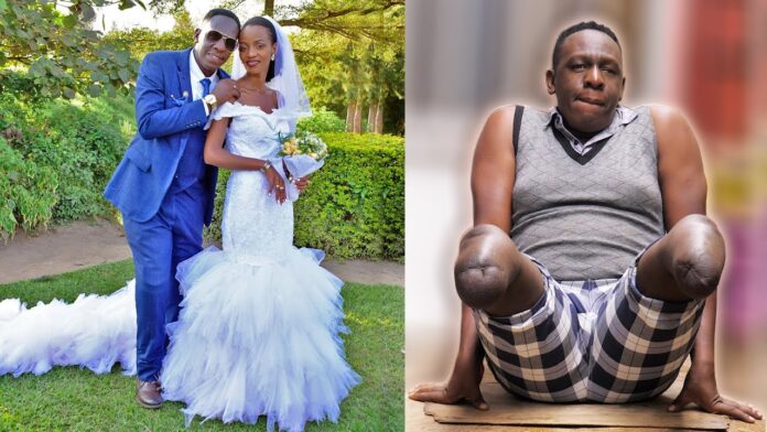 Man waits till wedding day to confess to bride that he has no legs