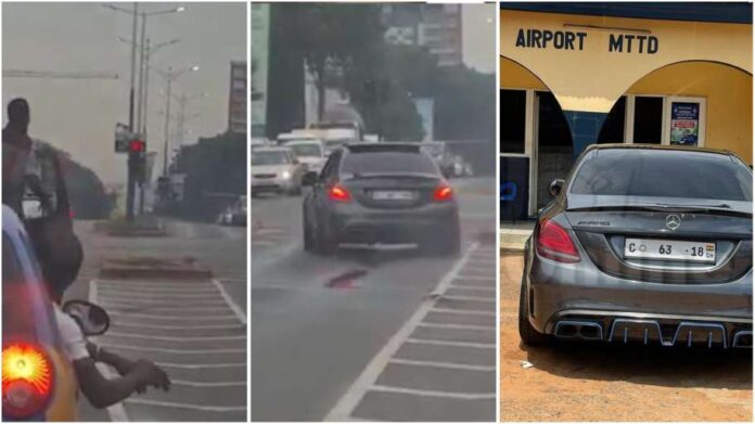Reckless Benz driver who drifted his car in traffic arrested
