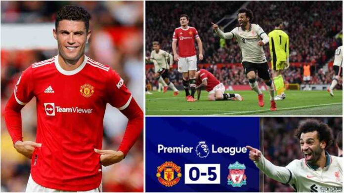 Ronaldo reacts to Man United's embarrassing defeat to Liverpool