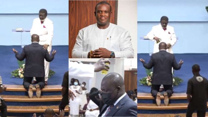 Sam George anointed by Bishop Charles Agyinasare to fight LGBTQI+