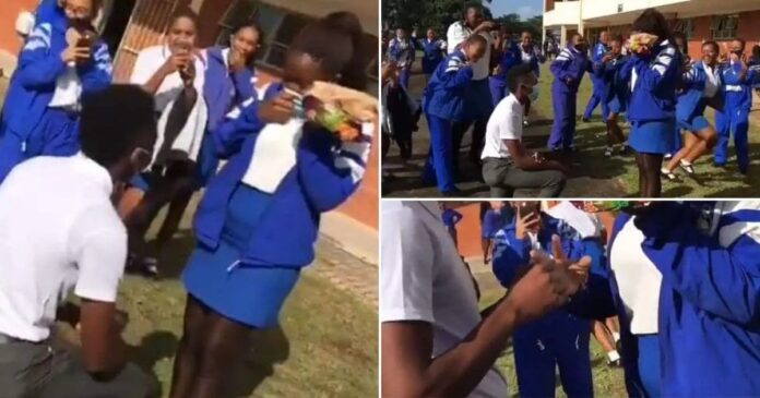 High school students proposes to girlfriend, video goes viral [Watch]