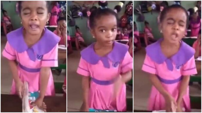 Little girl's powerful prayer for the soul of her mate's late dad goes viral