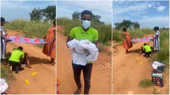 Male nurse hailed for helping woman deliver baby in the middle of a road