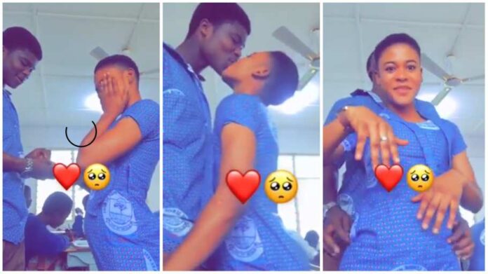 High School boy proposes to girlfriend during class hours [Watch]
