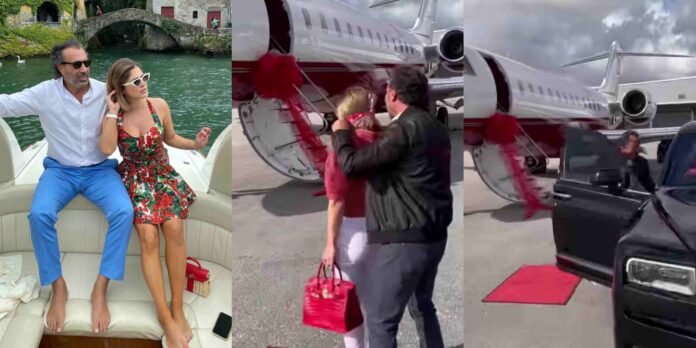 Man stuns wife, gives her private jet as early Christmas gift [Watch]