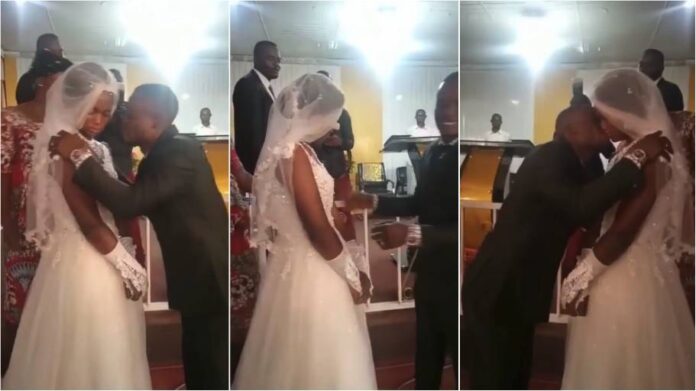 Grim-faced bride refuses to kiss groom at their wedding ceremony [watch]