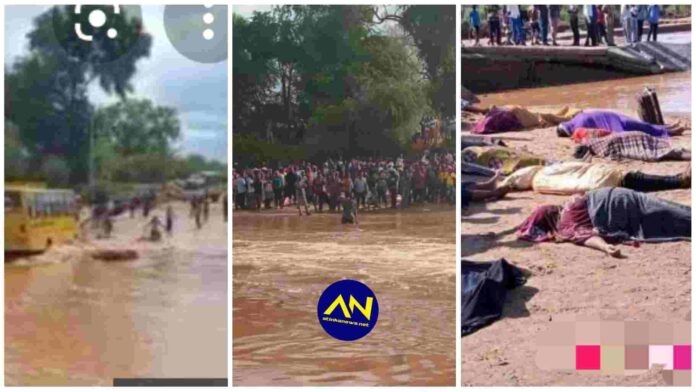20 students died as bus carrying school children drown