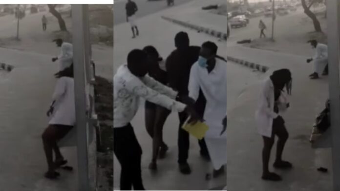 Sakawa man caught on video trying to use a woman for rituals at a bus stop