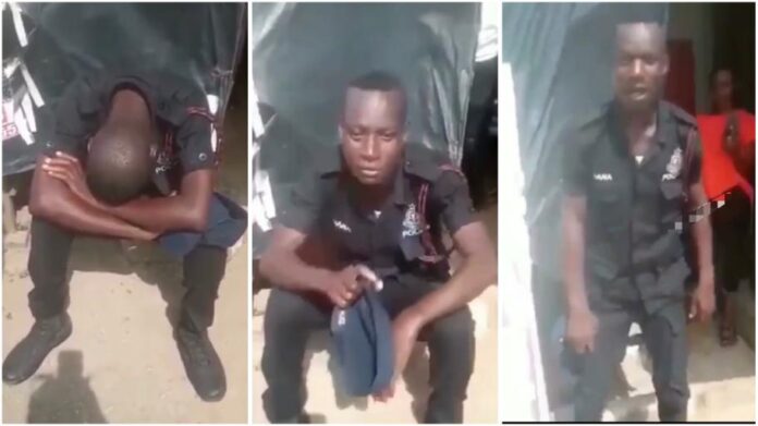 Drunk Ghana police officer
