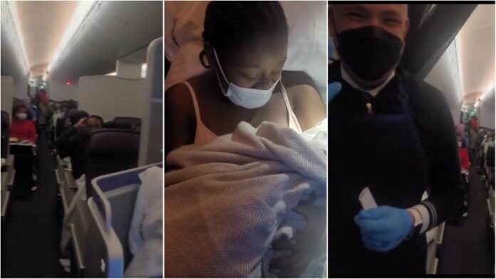 Ghanaian woman gives birth on Washington-bound plane