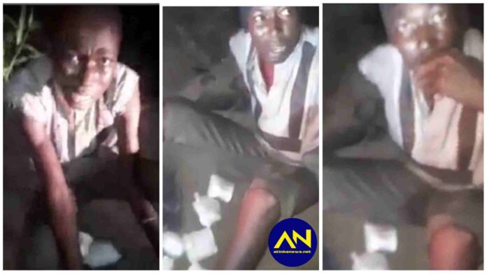 man caught with used baby diapers and sanitary pads