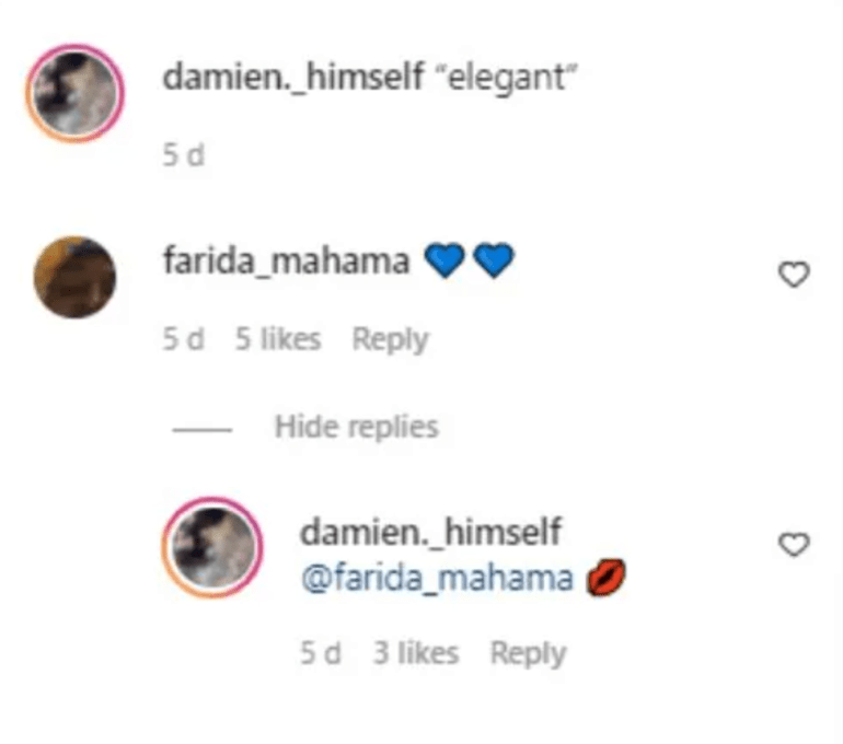 John Mahama’s daughter Farida Mahama caught flirting with Jackie Appiah’s son, Damien