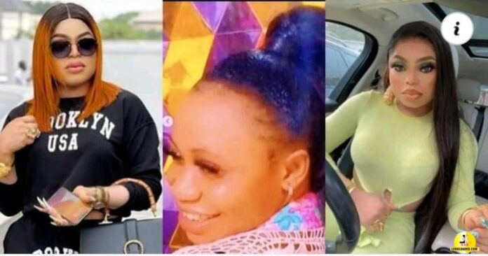 Bobrisky allegedly beats up his house maid Tessy