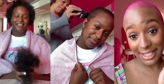 DJ Cuppy enters 2022 with a new look as she goes bald