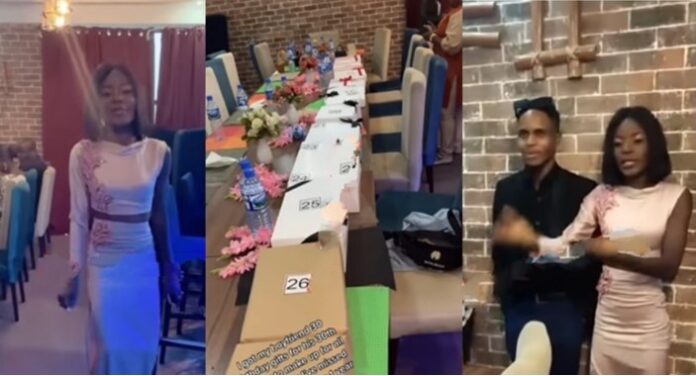 lady surprises her boyfriend with 30 gifts on his 30th birthday