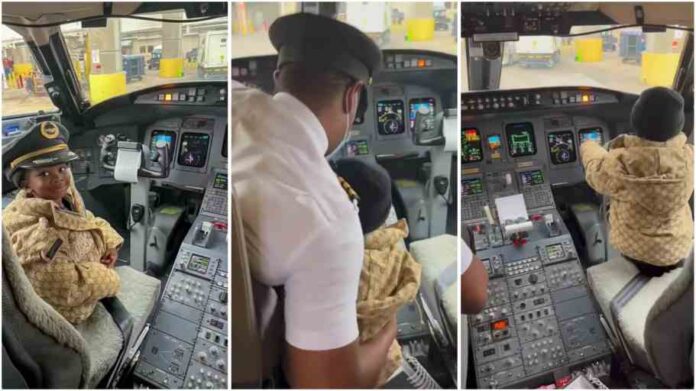 2-year-old boy gets cockpit tour from pilot