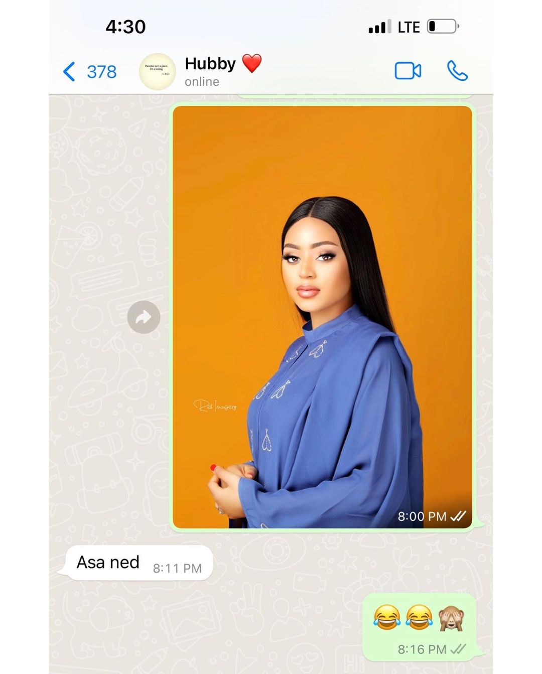 Regina Daniels drops a recent chat she had with her husband, check out the name her husband calls her