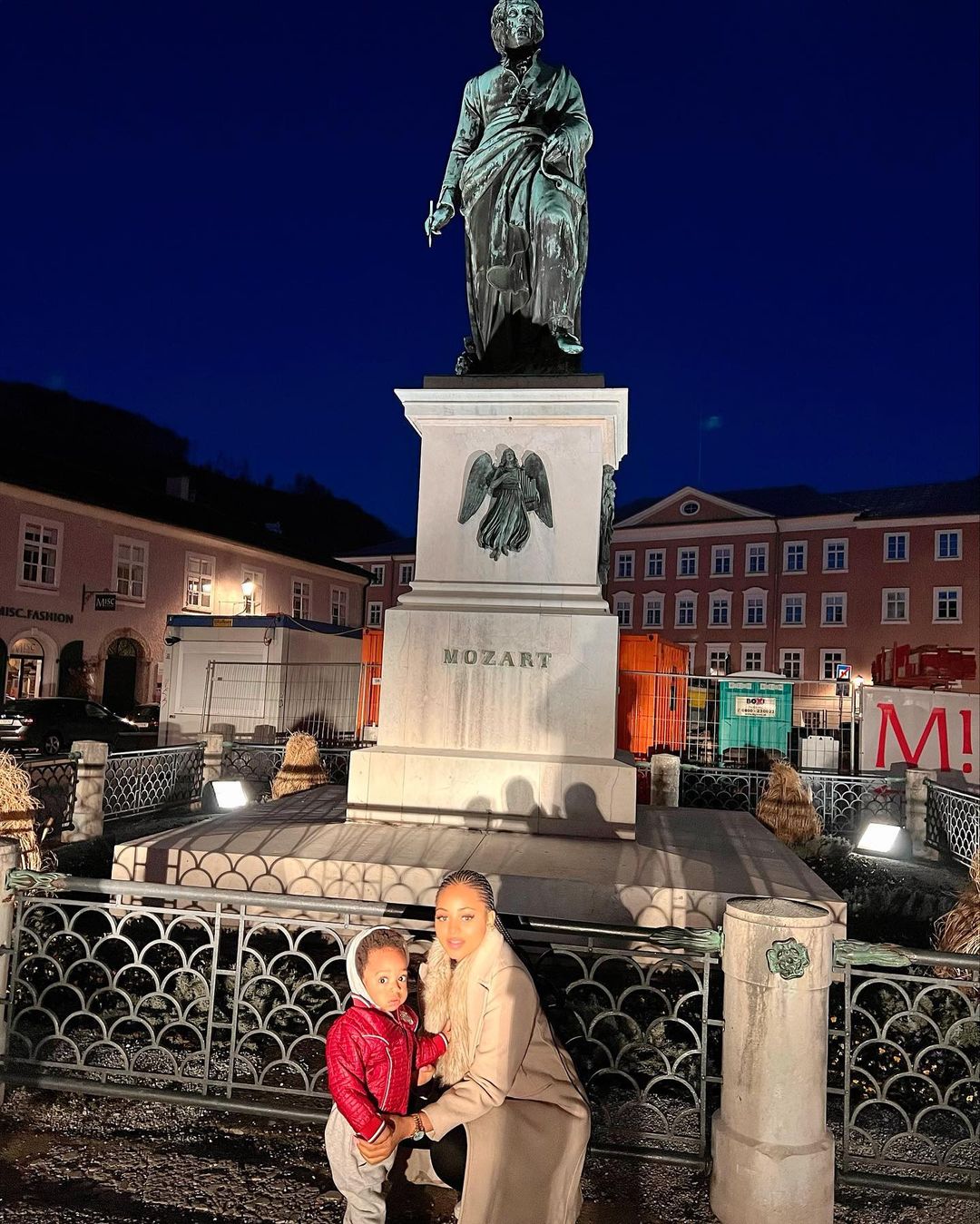 Regina Daniels drops photos of herself & son as they visit Austria for the first time
