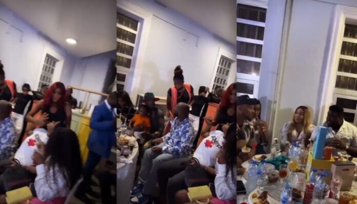 Davido and Chioma spotted at the singer’s “family hangout”