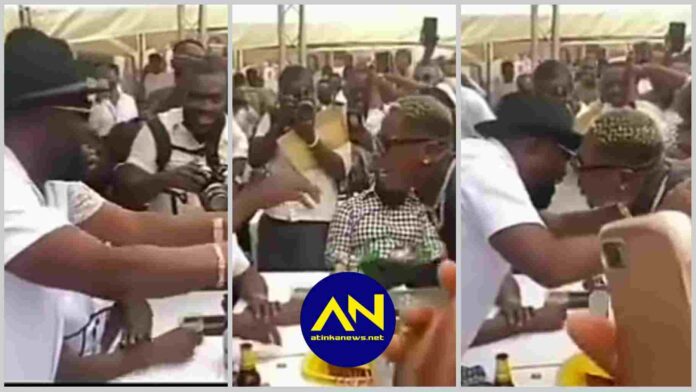 Shatta Wale comes face to face with Dr. Osei Kwame Despite