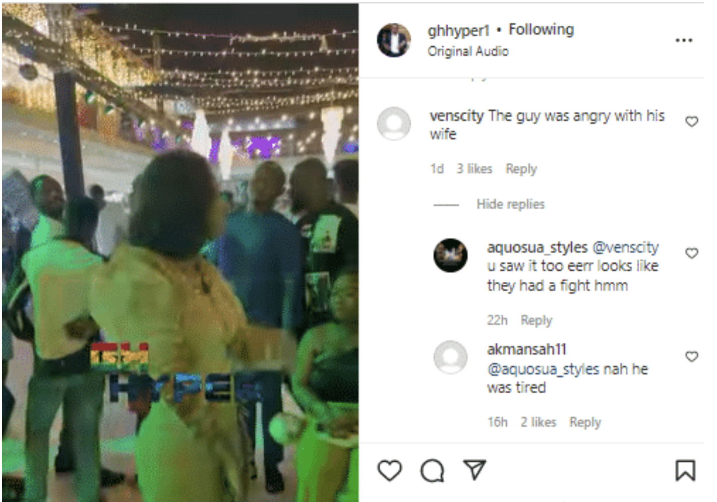 Video of Kennedy Osei ‘angrily looking’ at his wife at Despite’s b’day party 