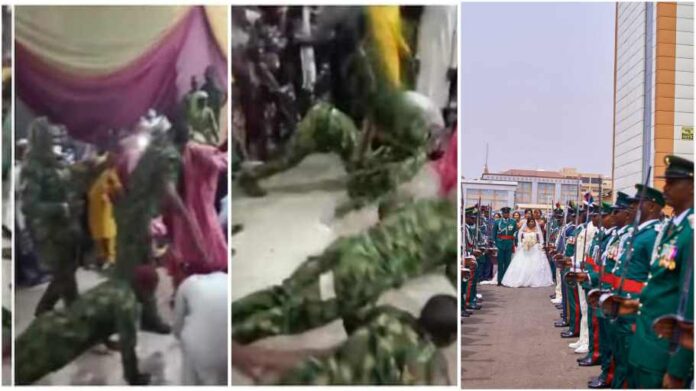 Nigerian soldiers wedding