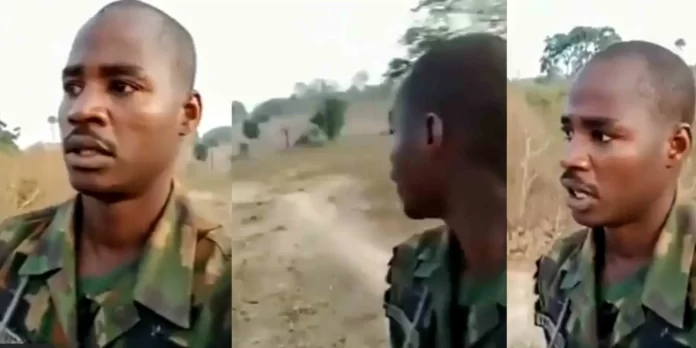 soldier begs God to protect his life
