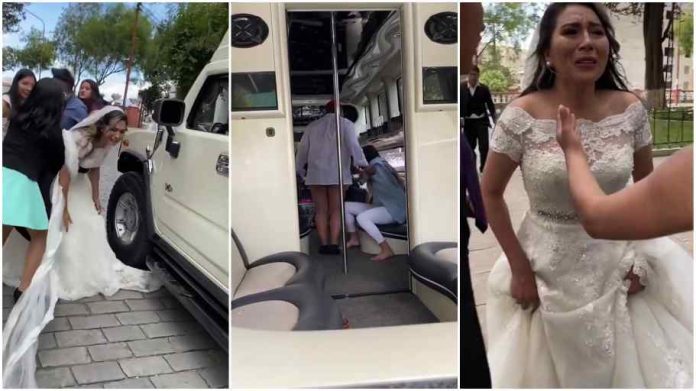 Bride caught groom with another lady