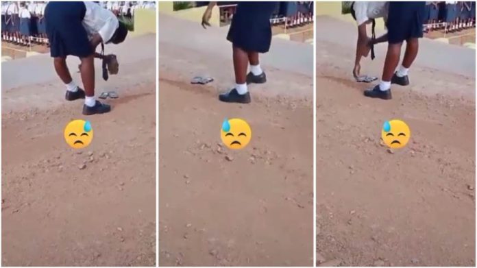 Moment principal orders student to smash her phones with stone