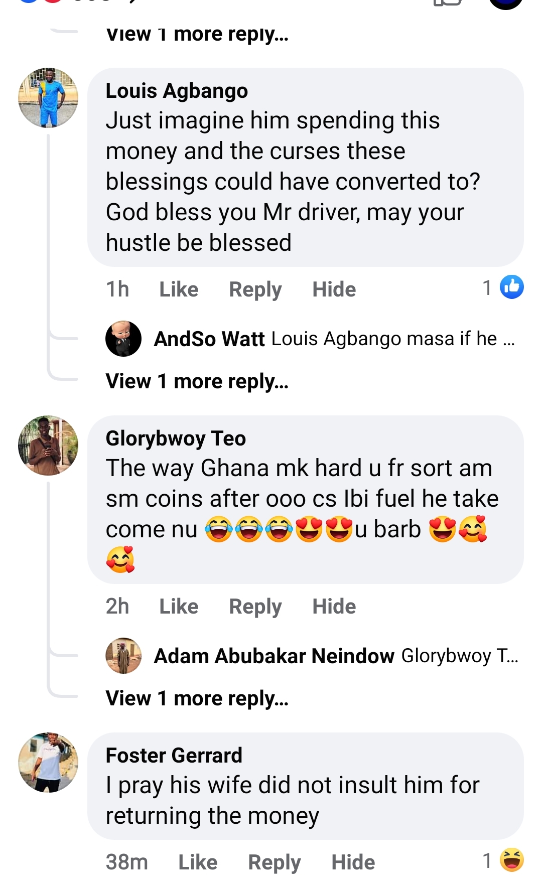 Ghanaian taxi driver return money passenger left in his car 