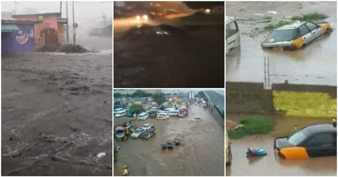 Parts of Accra flooded