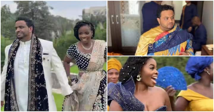 Ghanaian bride ties the knot with handsome Indian man