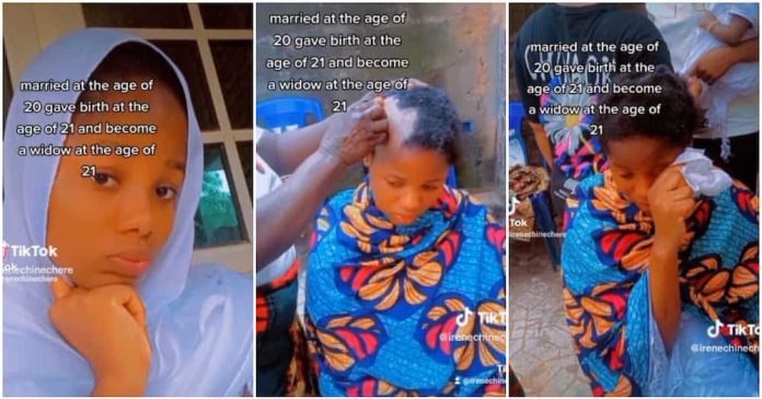 Lady who married at the age of 20 becomes widow at 21