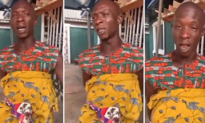Man in tears as wife abandons him with their 3 children