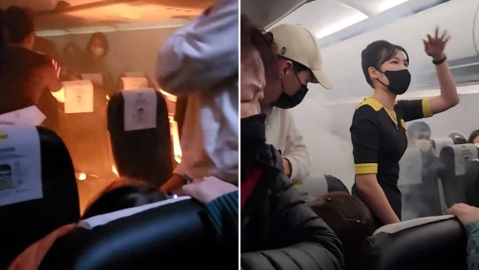 ire erupts on packed plane as passengers