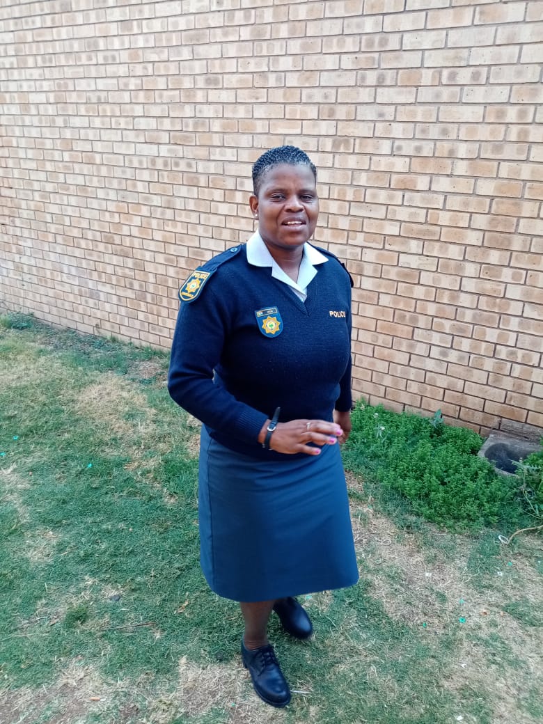 South African policewoman