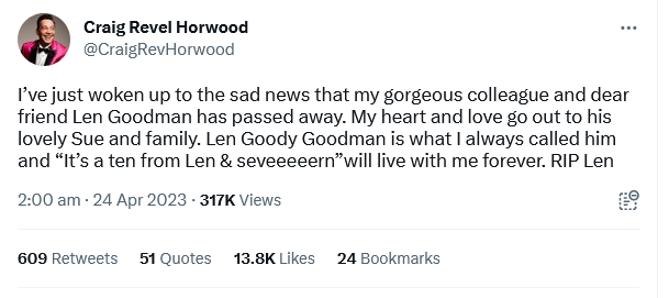 Len Goodman death