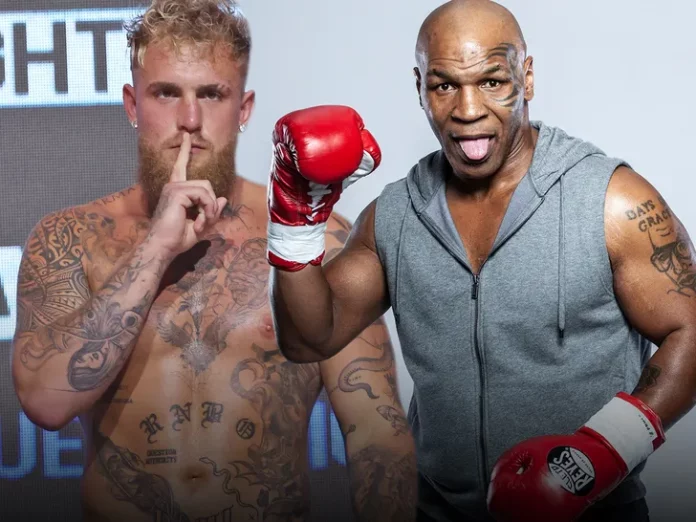 Mike Tyson and Jake Paul fight